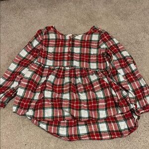 Jumping Beans Red and White Checkered Button Down Shirt
